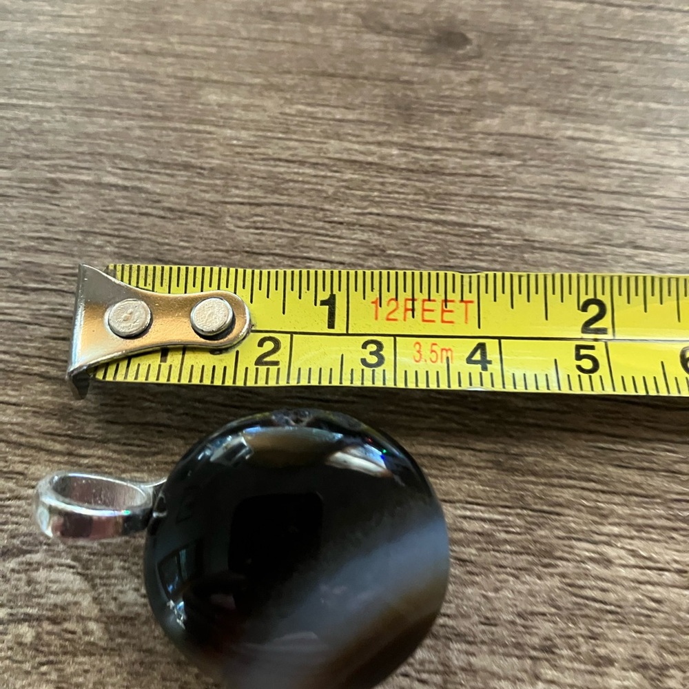 Round Stone Pendant Set - Picture 4 of 5